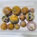 13 Pieces High Quality Vein Yellow Pink Ocean Jasper Spheres