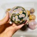 13 Pieces High Quality Vein Yellow Pink Ocean Jasper Spheres