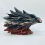 Beautiful Ocean Jasper Black Eagle Head Carving