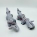 2 Pieces Ocean Jasper Crocodile Carving