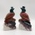 2 Pieces Ocean Jasper lover Peacock Peafowl Carving