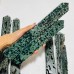 6 Pieces High Quality Large Green Sea Jasper Druzy Tower