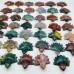 41 Pieces Colourful Ocean Jasper Sea Turtle Carving