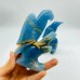 2 Pieces High Quality Blue Onyx Bird Carving