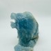 Large Blue Onyx Lion Carving