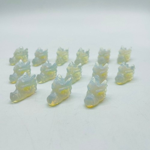 Mini Opalite Dragon Head Carving Wholesale