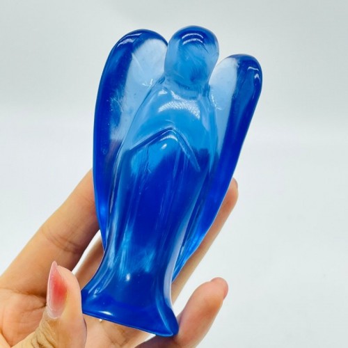 Large Blue Opalite Angel Carving Wholesale