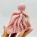 5 Pieces Beautiful Pink Opal Octopus Carving