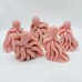 5 Pieces Beautiful Pink Opal Octopus Carving