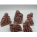 5 Pieces Beautiful Pink Opal Octopus Carving