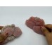 2 Pieces Beautiful Pink Opal Fish Carving