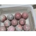 11 Pieces Natural Pink Opal Spheres