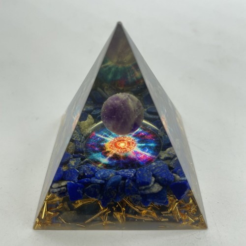 Amethyst Lapis Lazuli Orgone Pyramid Wholesale