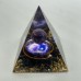 Amethyst&Obsidian Orgone Pyramid  Wholesale