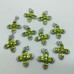 Peridot Round Cut Faceted Stone Pendant Charm Wholesale