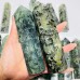 14 Pieces Large Green Prehnite Stone Tower