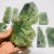 10 Pieces Large Natural Prehnite Tower Raw Side