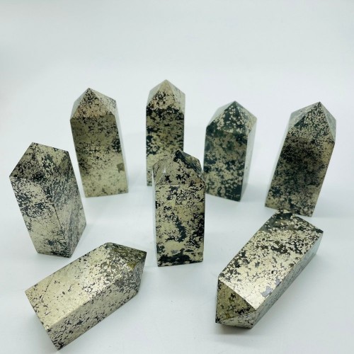 Pyrite Four-Sided Tower Point Wholesale