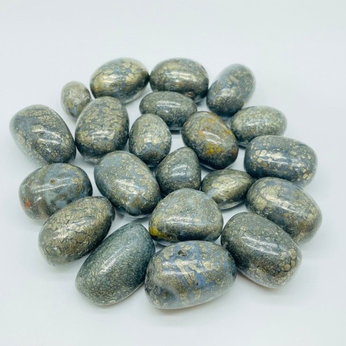 Flower Pyrite Mixed Agate Tumbled Wholesale