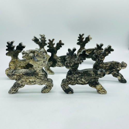 Pyrite Moose Carving Wholesale