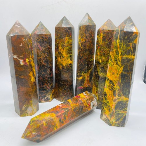 Large Realgar Stone Tower Point Wholesale