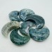 Moss Agate & Red Jasper Moon Carving Wholesale