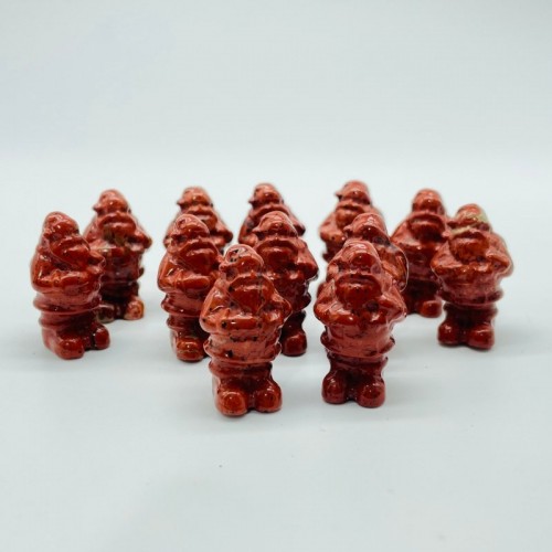 Red Jasper Santa Claus Carving Wholesale