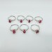 Beautiful Raw Red Tourmaline Gemstone Ring Wholesale