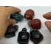 3 Types Turtle Carving Animals Wholesale Red Obsidian Moss Agate