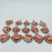 15 Pieces Sterling Silver Heart Rhodochrosite Different Styles Beautiful Pendant