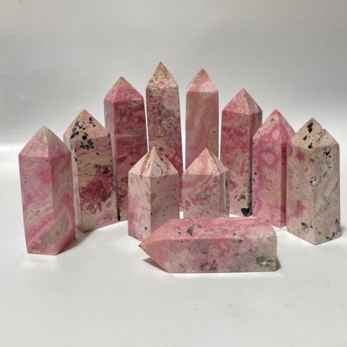 Rhodochrosite Four-Sided Tower Points Wholesale