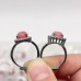 2 Types Red Rhodochrosite Ring Wholesale