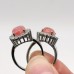 2 Types Red Rhodochrosite Ring Wholesale