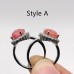 2 Types Red Rhodochrosite Ring Wholesale