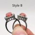 2 Types Red Rhodochrosite Ring Wholesale