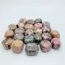 Pink Black Rhodonite Tumbled Wholesale