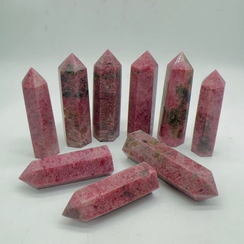 Pink Rhodonite Points Tower Wholesale