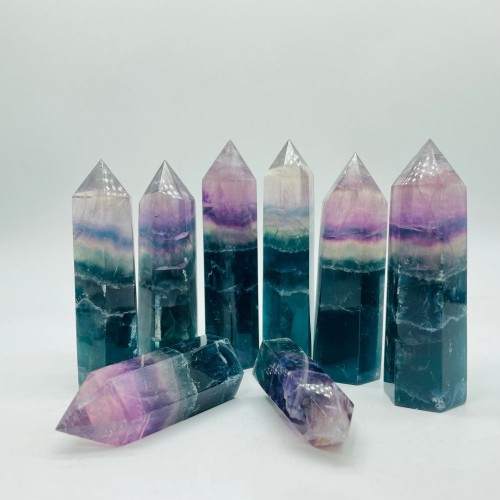 Blue Purple Fluorite Points Tower Wholesale