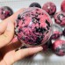 20 Pieces Deep Red Rhodonite Mixed Quartz Spheres