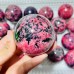 20 Pieces Deep Red Rhodonite Mixed Quartz Spheres