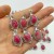 77 Pieces Beautiful Rhodonite Different Styles Pendant