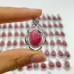 77 Pieces Beautiful Rhodonite Different Styles Pendant