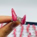 100 Pieces Pink Rhodonite Stone Different Styles Shape Ring