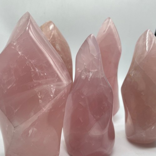 5-7in Rose Quartz Flame Wholesale