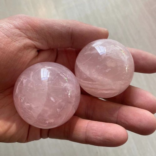 1.7-2.1in Rose Quartz Ball Wholesale