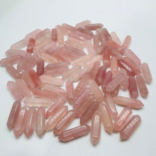 Mini Rose Quartz Double Point Wholesale