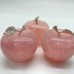 Rose Quartz Apple Carving Wholesale