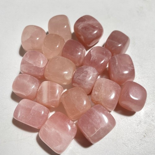 Madagascar Rose Quartz Cube Tumbled Wholesale