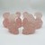 Rose Quartz Eagle Bird Skull Carving Wholesale