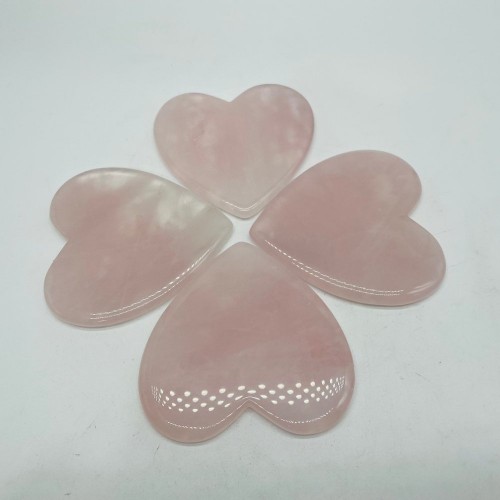 Rose Quartz Heart Gua Sha Facial Tool